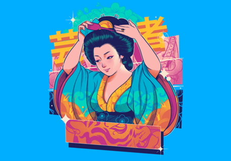 Geisha Preparing Coiffure