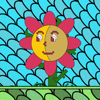 Flor - fundo vitral