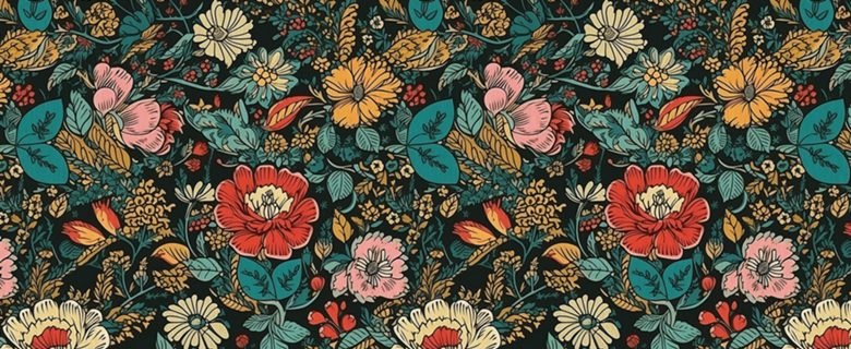 Floral Escuro Miudo