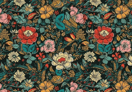 Floral Escuro Miudo