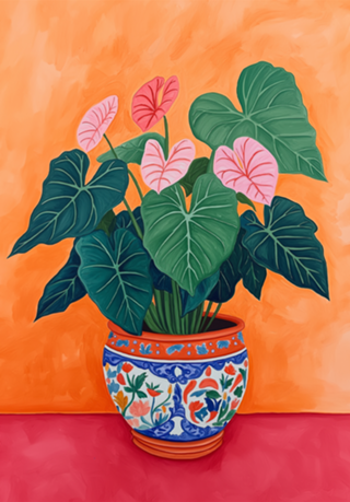 Vaso de Alocasia
