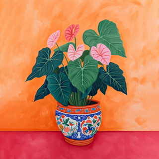 Vaso de Alocasia