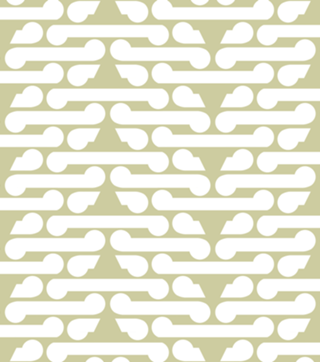 Green pattern modern mid century geometric
