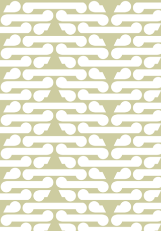 Green pattern modern mid century geometric