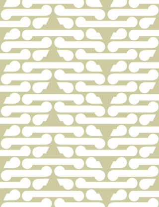 Green pattern modern mid century geometric