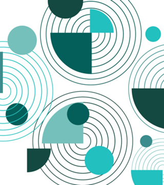Blue abstract geometric modern minimal