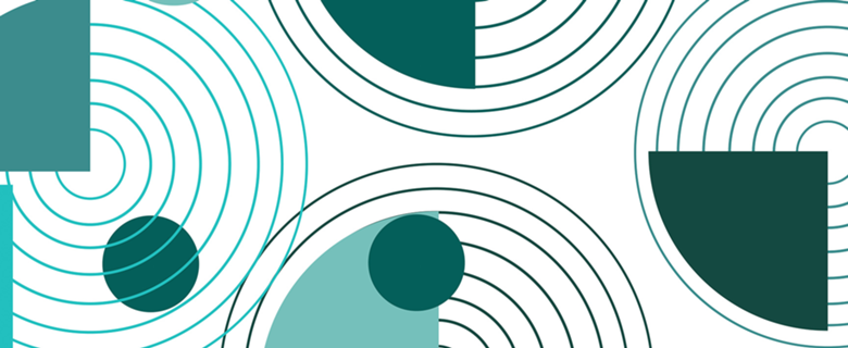 Blue abstract geometric modern minimal