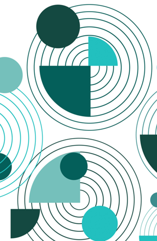 Blue abstract geometric modern minimal