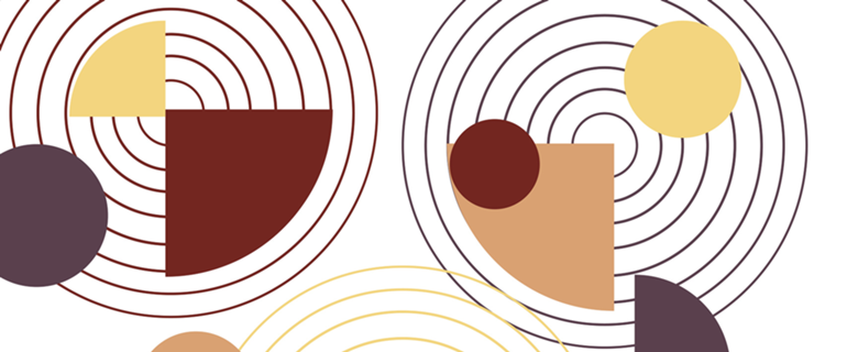 Geometric minimal abstract brown pattern