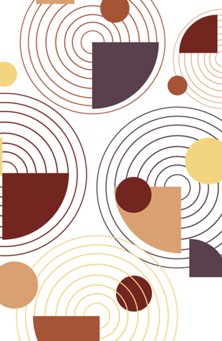 Geometric minimal abstract brown pattern