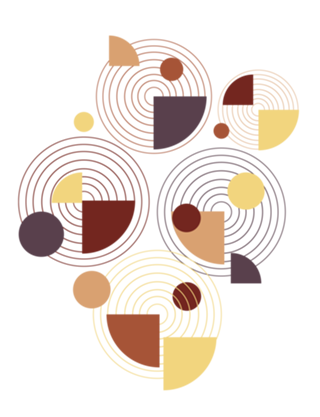 Geometric minimal abstract brown pattern