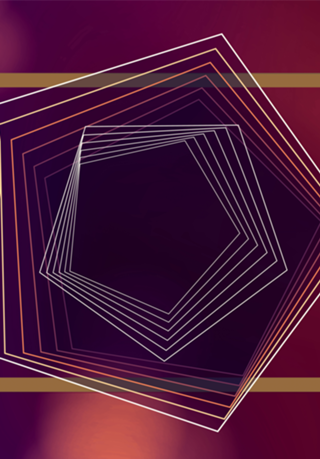 Roxo geométrico abstrato Vinho ouro luxe