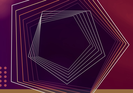 Roxo geométrico abstrato Vinho ouro luxe