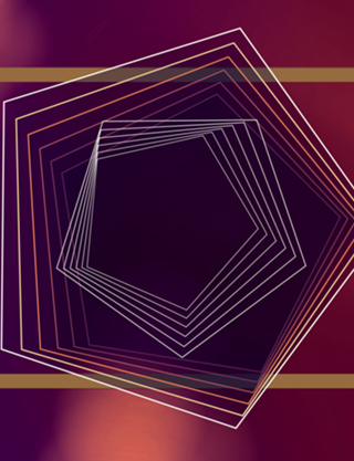 Roxo geométrico abstrato Vinho ouro luxe