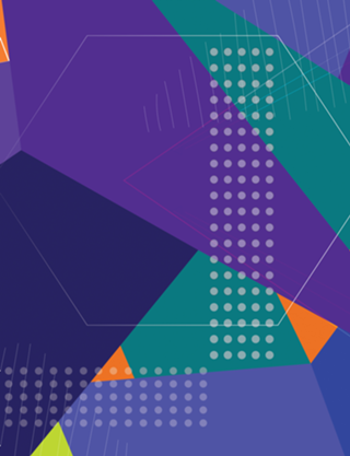 Purple Geometric Abstract colorful pattern