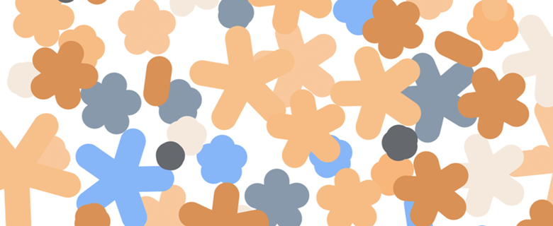 Flower pattern blush cute feminine