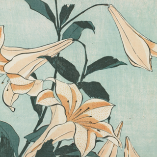 LILIES BY HOKUSAI