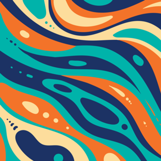 Fluido Azul e Laranja