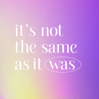 As it was