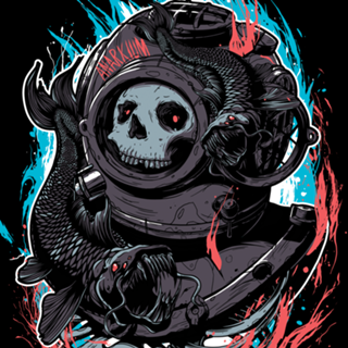 Dead scuba diver