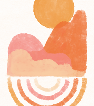 Sunset abstrato