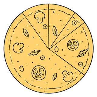 Pizza Lineart