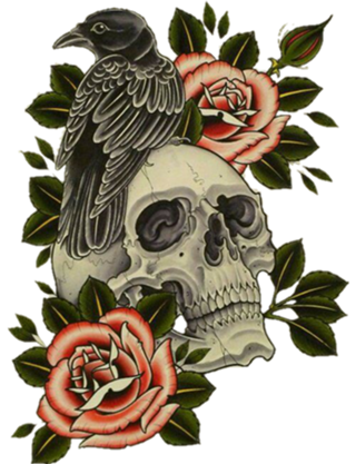 Crow and Skull