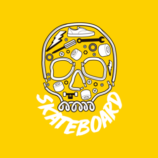 Skull Skateboard