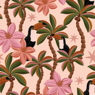Tucanos ao Entardecer Tropical