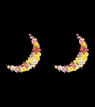 Floral Spring Crescent Moon