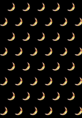 Floral Spring Crescent Moon