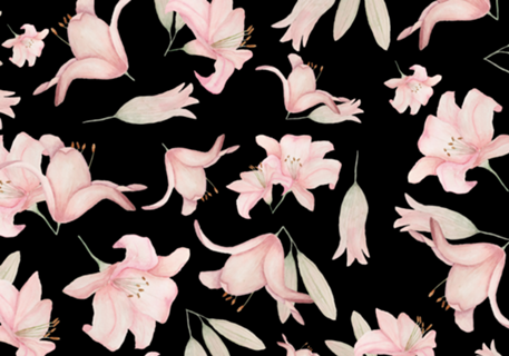 Floral (fundo preto)