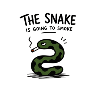 The Snake Is Going to Smoke
