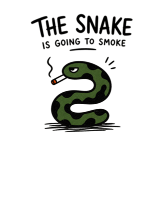 The Snake Is Going to Smoke