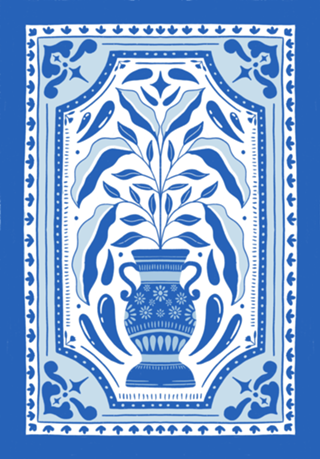 Vaso azul