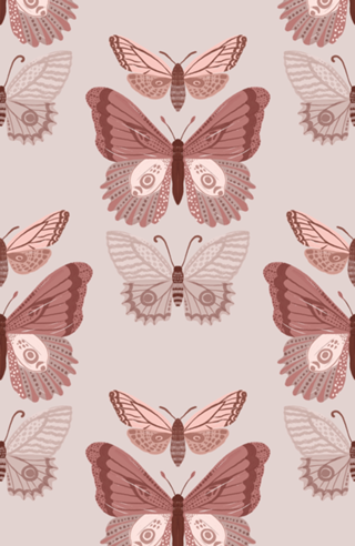 Borboleta rose