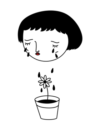 Garota chorando