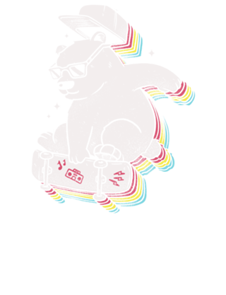 Rainbow Skate Bear