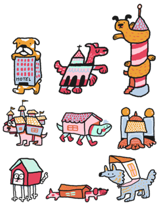 Cães e casas