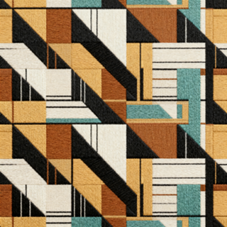 Mosaico Atemporal em Terracota & Cobalto
