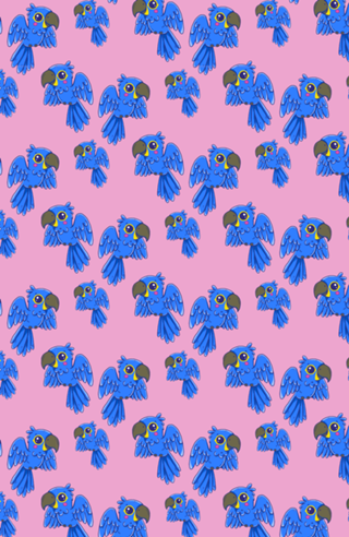Arara azul - Coleção Fauna Fofa