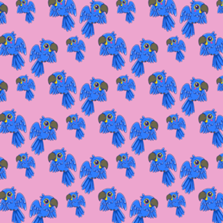 Arara azul - Coleção Fauna Fofa