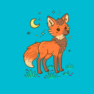 Lobo Guará - Coleção Fauna Fofa