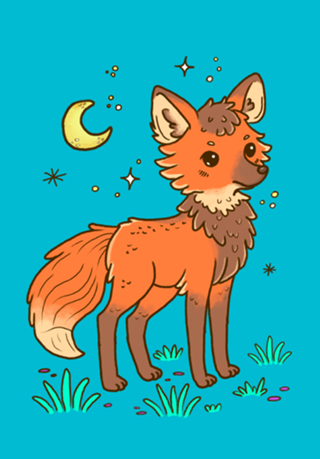 Lobo Guará - Coleção Fauna Fofa