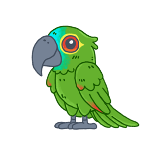 Papagaio Verdadeiro - Fauna Fofa