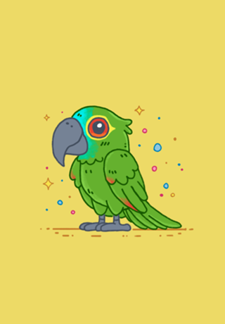 Papagaio Verdadeiro - Fauna Fofa