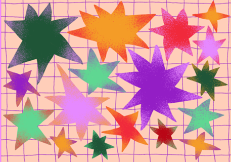 Estrelas coloridas