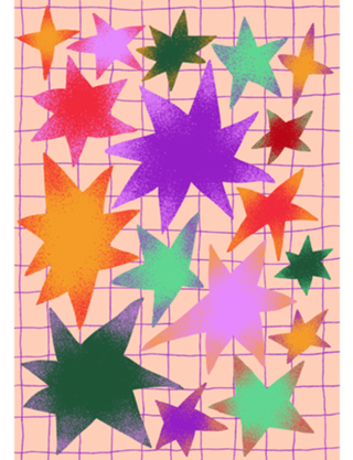 Estrelas coloridas