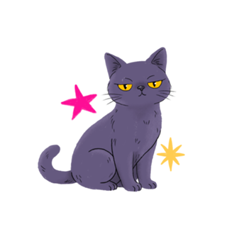 Gata cinza (azul russo) - Coleção Meu Pet