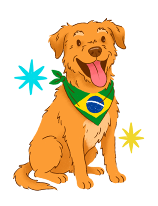 Fiapo de manga Caramelo - Coleção Meu Pet